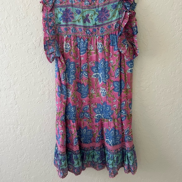 Bell Amira mini Dress, Multi Floral Corales Size Medium - Picture 5 of 7